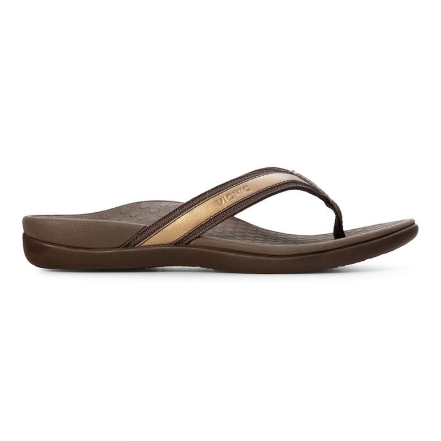 Bronzemetallic Tide Ii Sandale Mit Zehensteg Vionic
