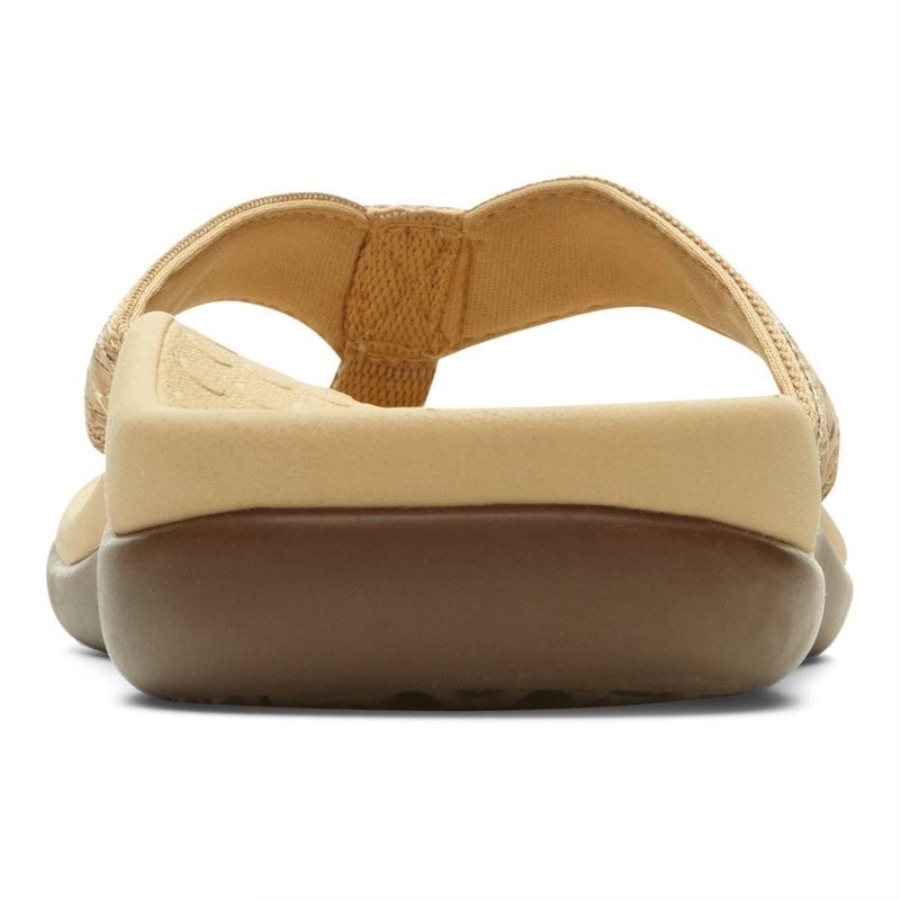 Vionic Gold Cork Tide Ii Sandale Mit Zehensteg