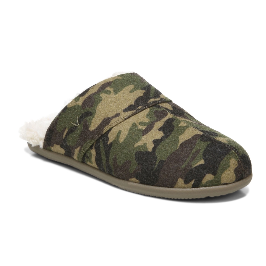 Olive Camo Alfons Pantolette Vionic