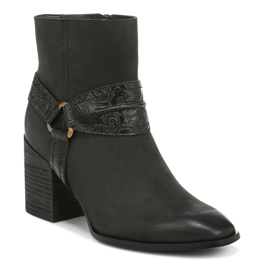 Carnelia Boot Vionic Schwarzes Leder