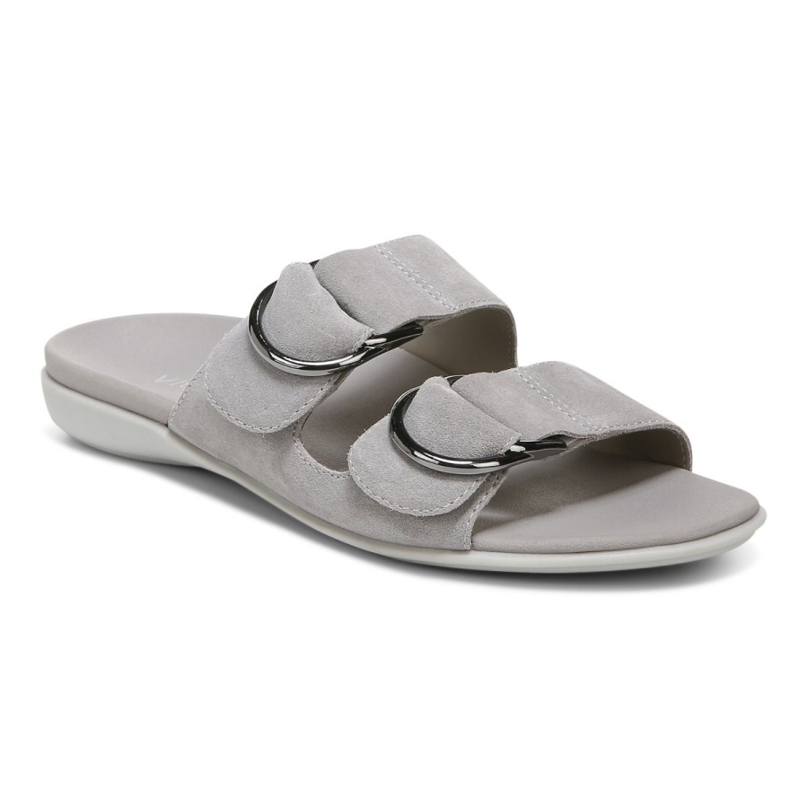 Pantolette Corlee Vionic Hellgrau