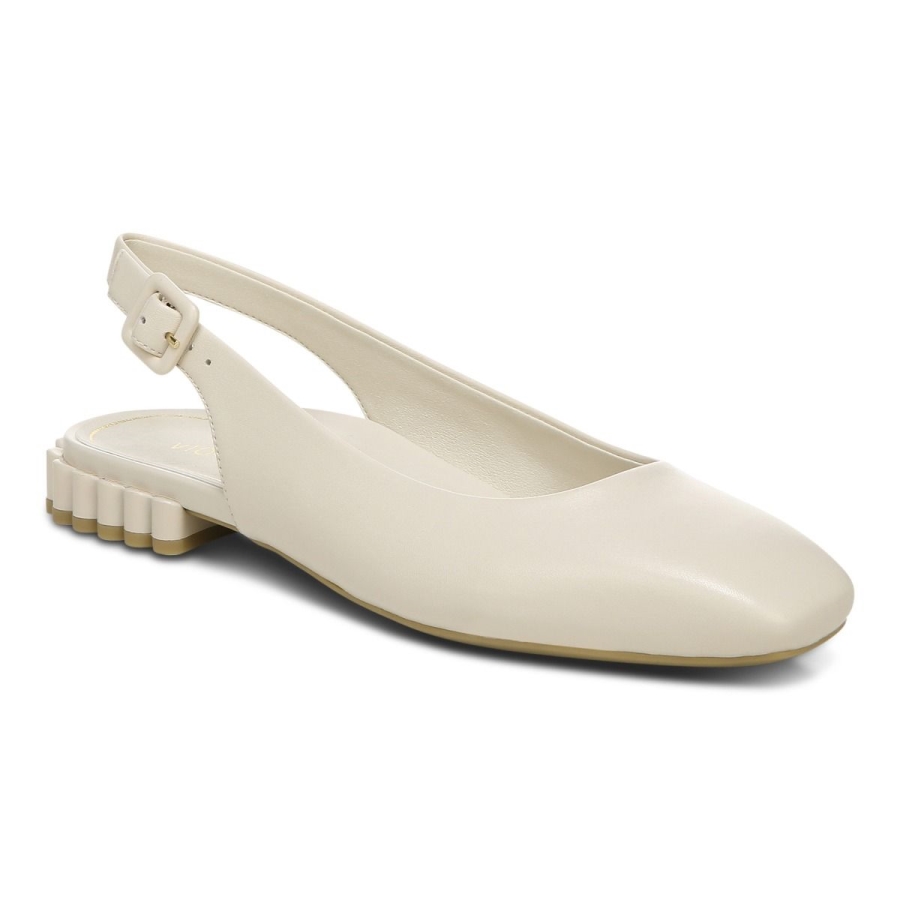 Creme Vionic Delphine Slingback Flach
