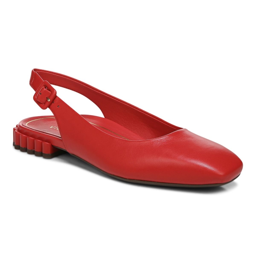 Delphine Slingback Flach Rot Vionic