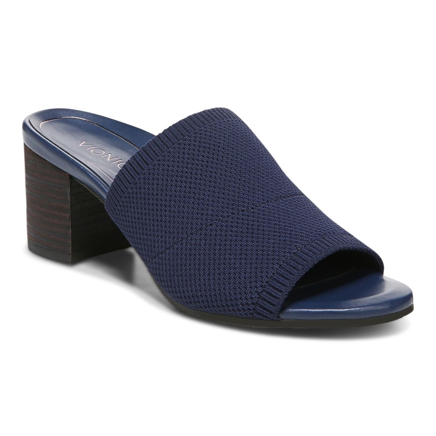 Vionic Fleur Sandale Mit Absatz Marineblau