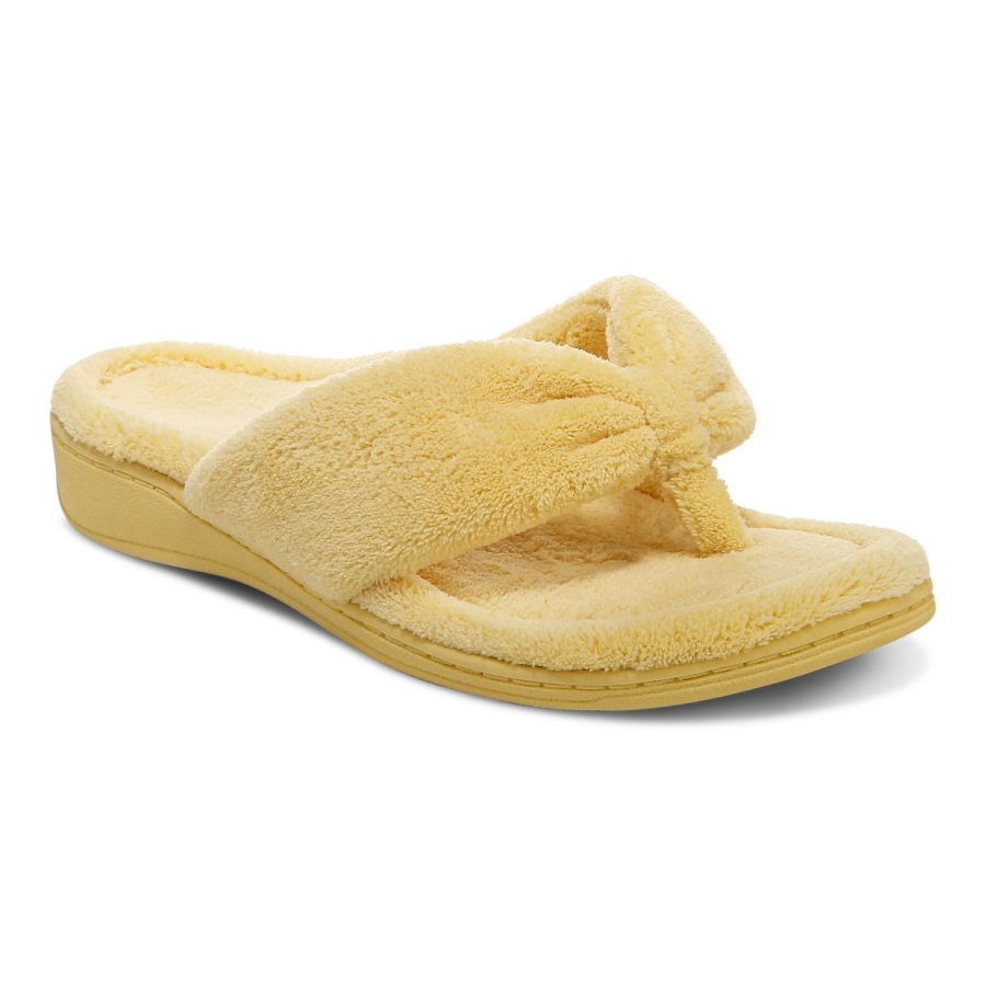 Gracie Zehenstegslipper Vionic Gold Cream