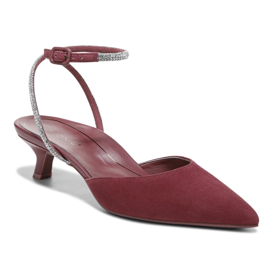 Jacynda Kitten Heel Shiraz Wildleder Vionic