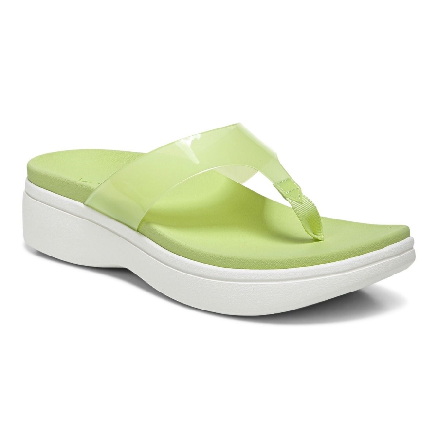 Blass Limette Leuchtende Plateausandale Vionic