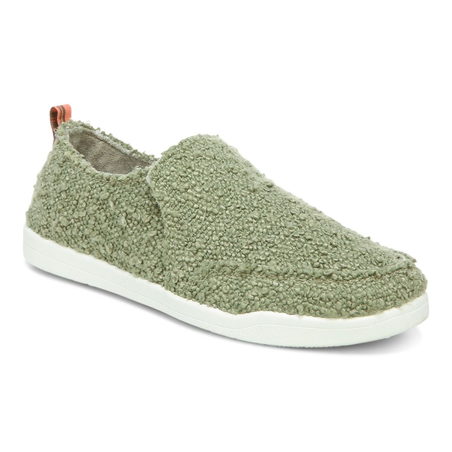 Armeegrün Boucle Vionic Beach Malibu Slip-on Sneaker: Boucle