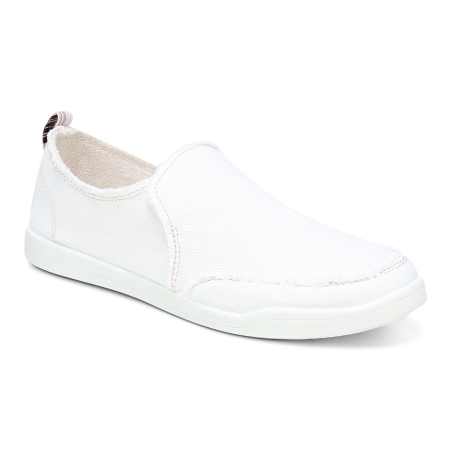 Beach Malibu Slip-on Sneaker: Canvas Creme Canvas Vionic