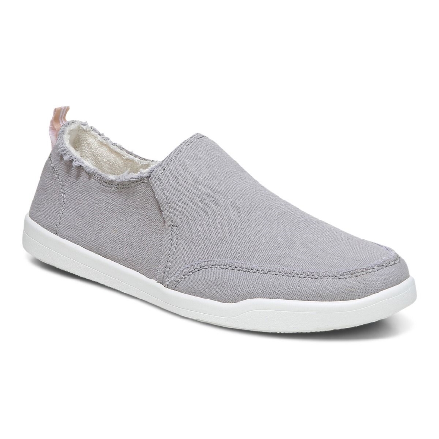 Beach Malibu Slip On Sneaker: Canvas Vionic Hellgrauer Canvas