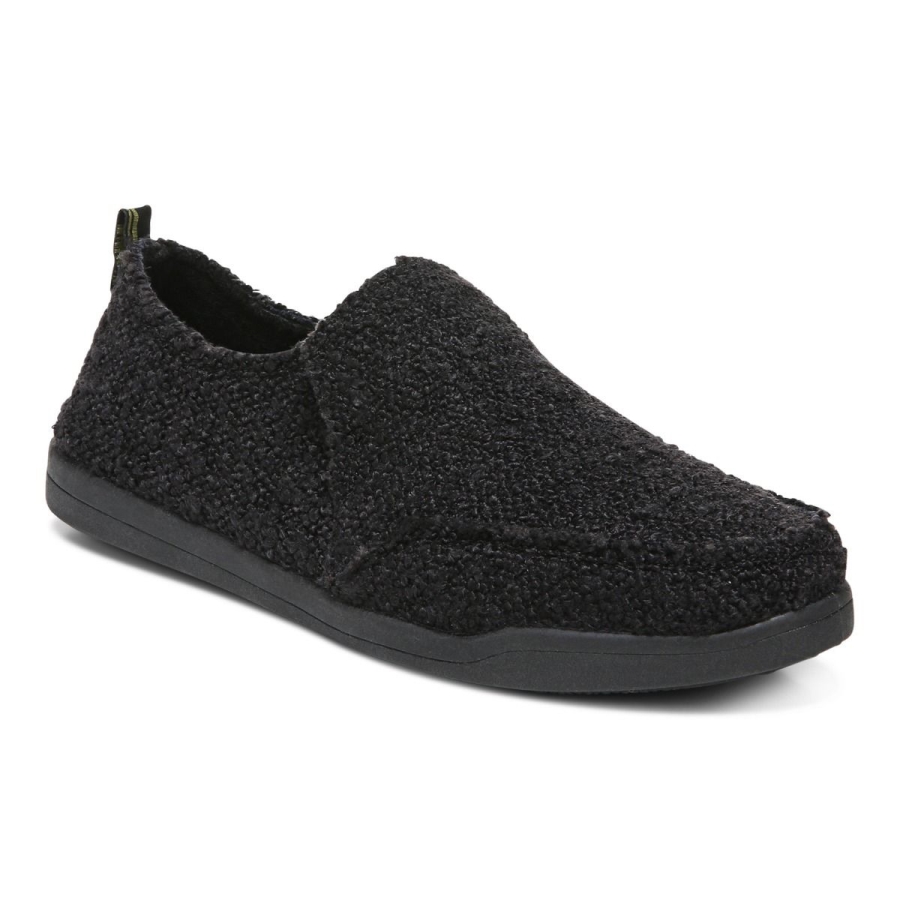Schwarze Bouclé