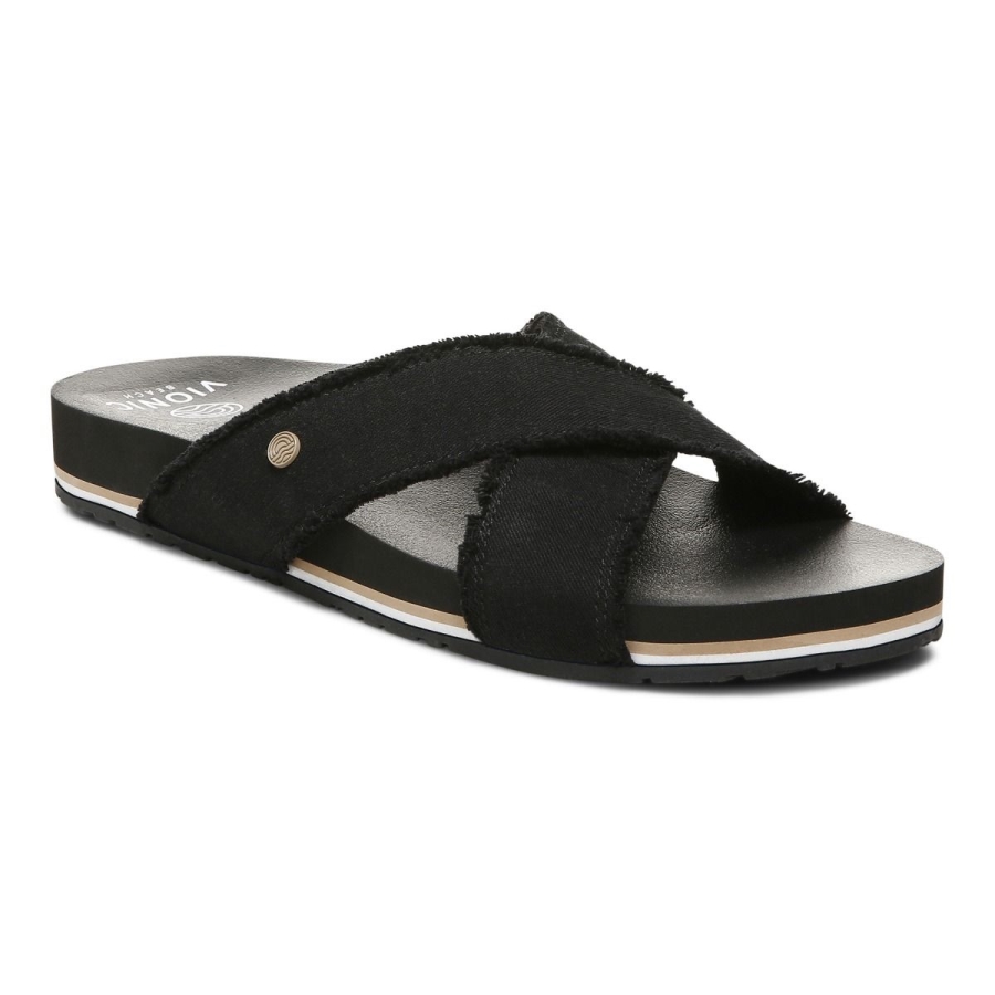 Beach Panama Sandale Schwarz Vionic