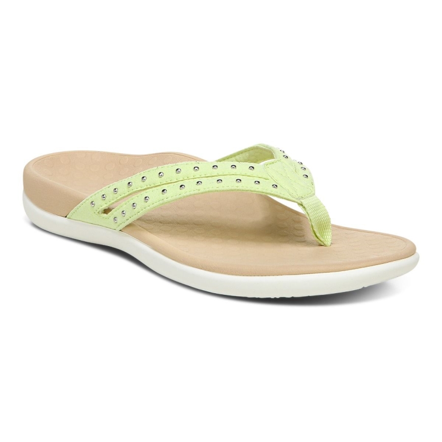 Tasha Toe Post Sandale Vionic Blass Limette