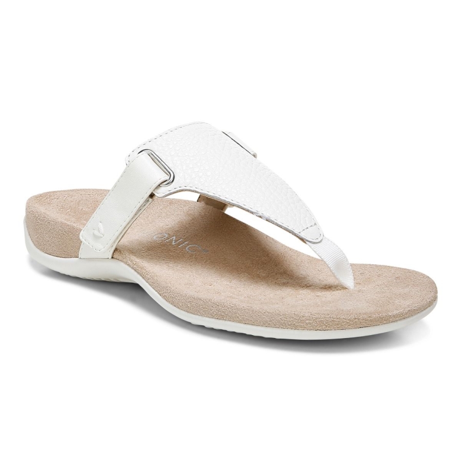 Marshmallow Wanda Sandale Mit T-riemen Vionic