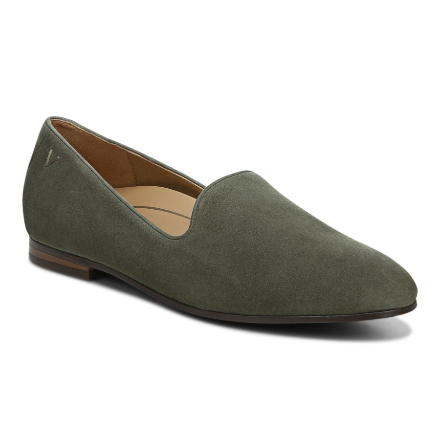 Olive Wildleder