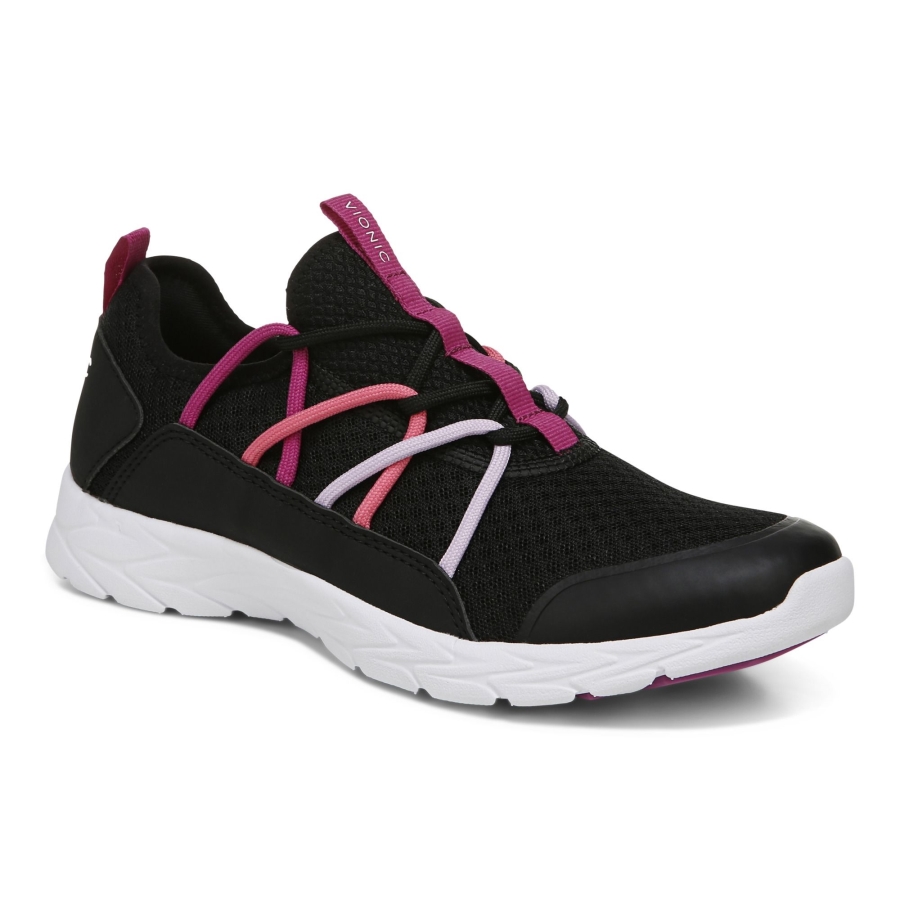 Schwarzer Vionic Zeliya Schnürsneaker