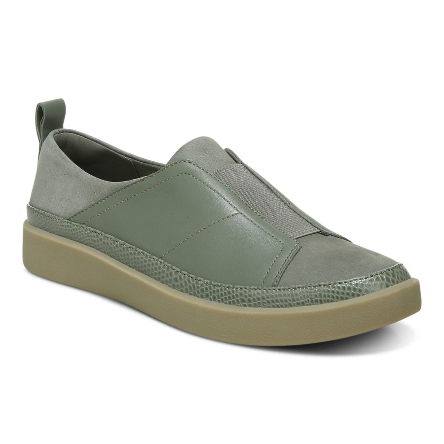 Vionic Armeegrüner Zinah Slip-on Sneaker