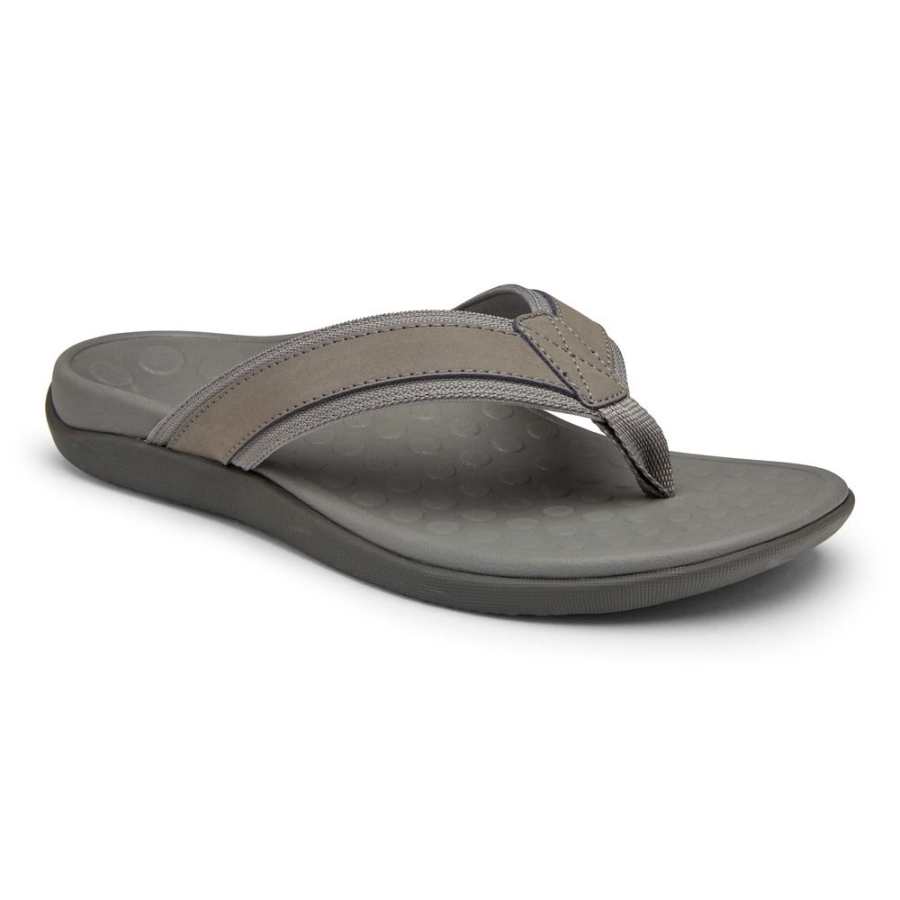 Charcoal Herrensandale Mit Zehensteg Vionic