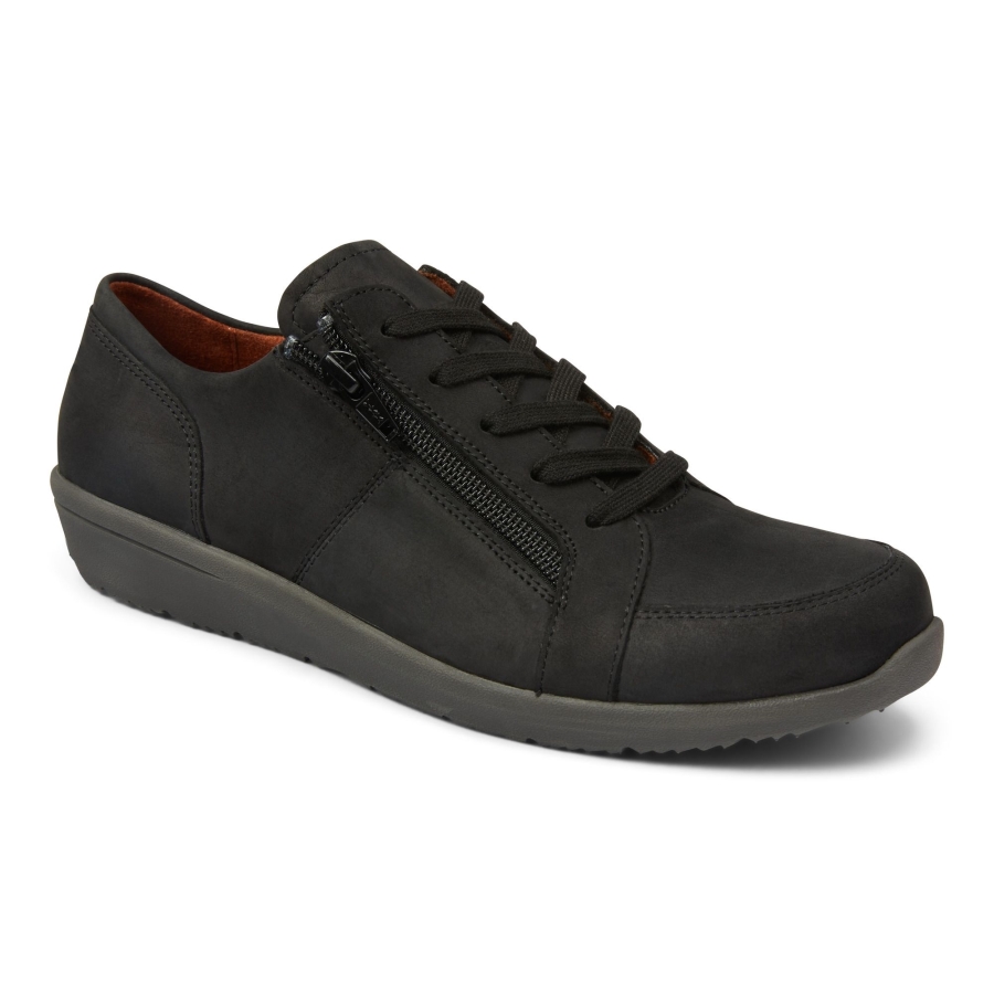 Abigail Schnürschuhe Aus Schwarzem Nubukleder