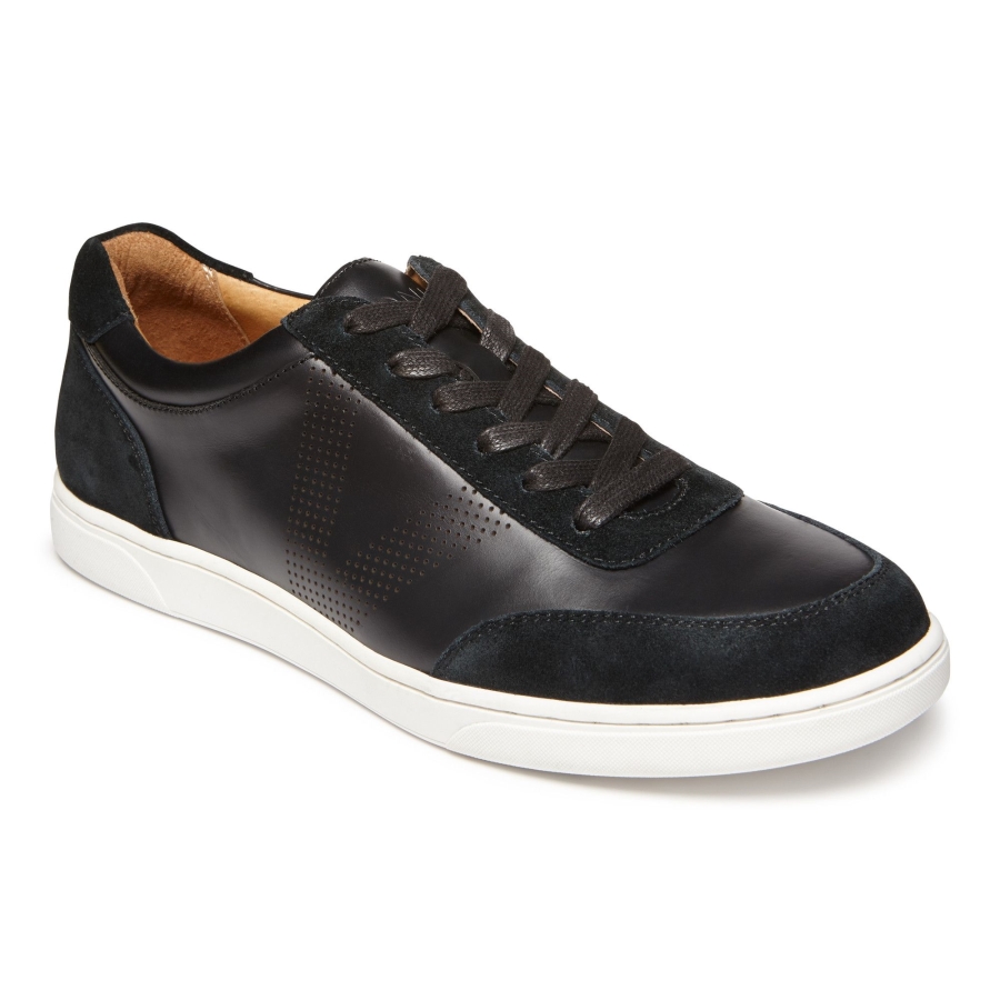 Schwarzer Vionic Brok Lässiger Schnürsneaker
