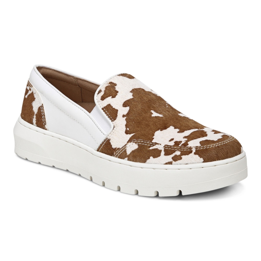 Dinora Slip On Brauner Kuhdruck Vionic