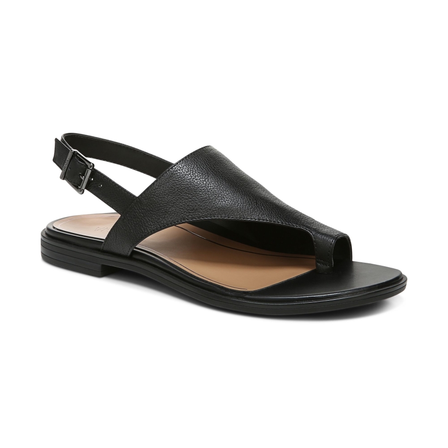 Schwarze Ella Pantoffelsandale Vionic