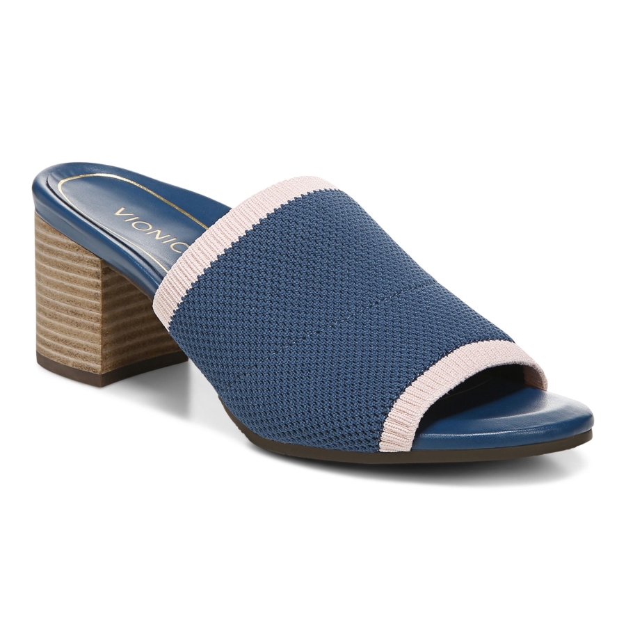 Dunkelblaue Fleur Sandale Vionic
