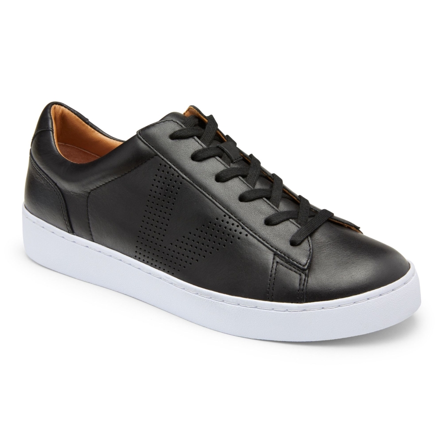 Honig Lässiger Sneaker Vionic Schwarzes Leder