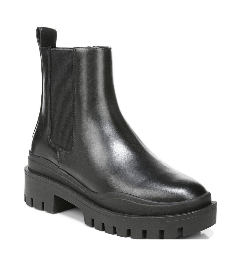 Schwarzes Leder