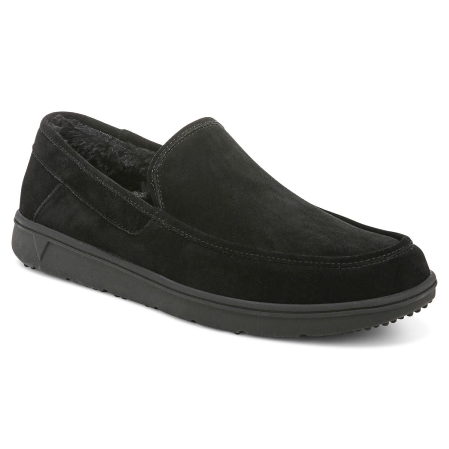 Schwarzer Vionic Gustavo Pantoffel
