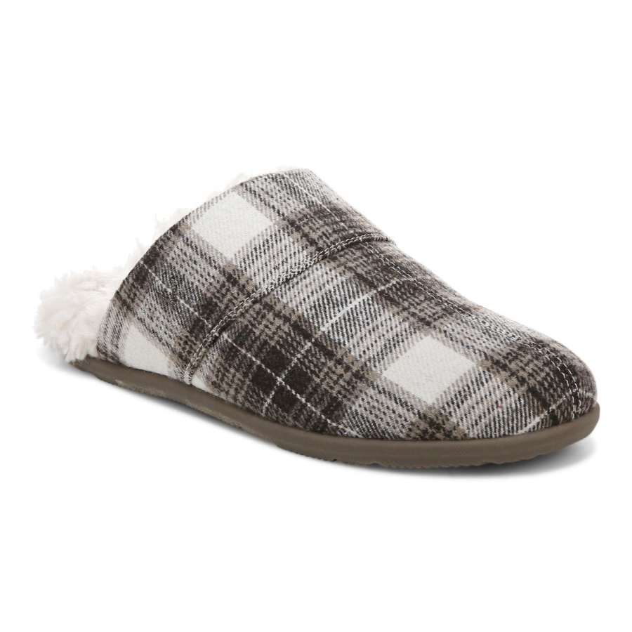 Brauner Vionic Alfons Pantoffel