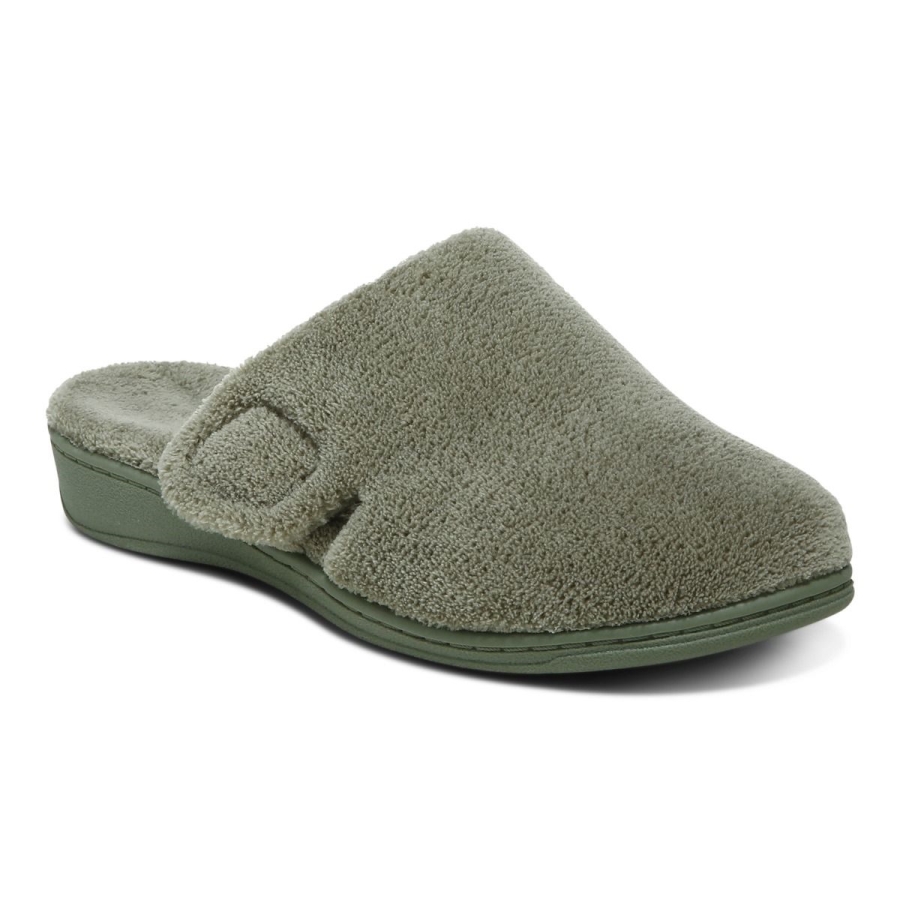 Gemma Pantoffel Army Green Vionic