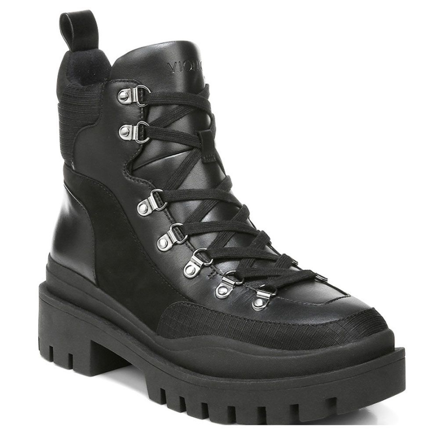 Jaxen Boot Schwarz Leder Textil Vionic