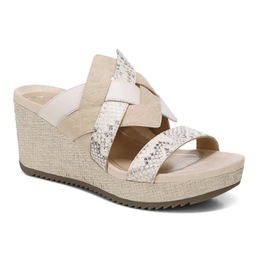 Creme Tara Keilsandale Vionic