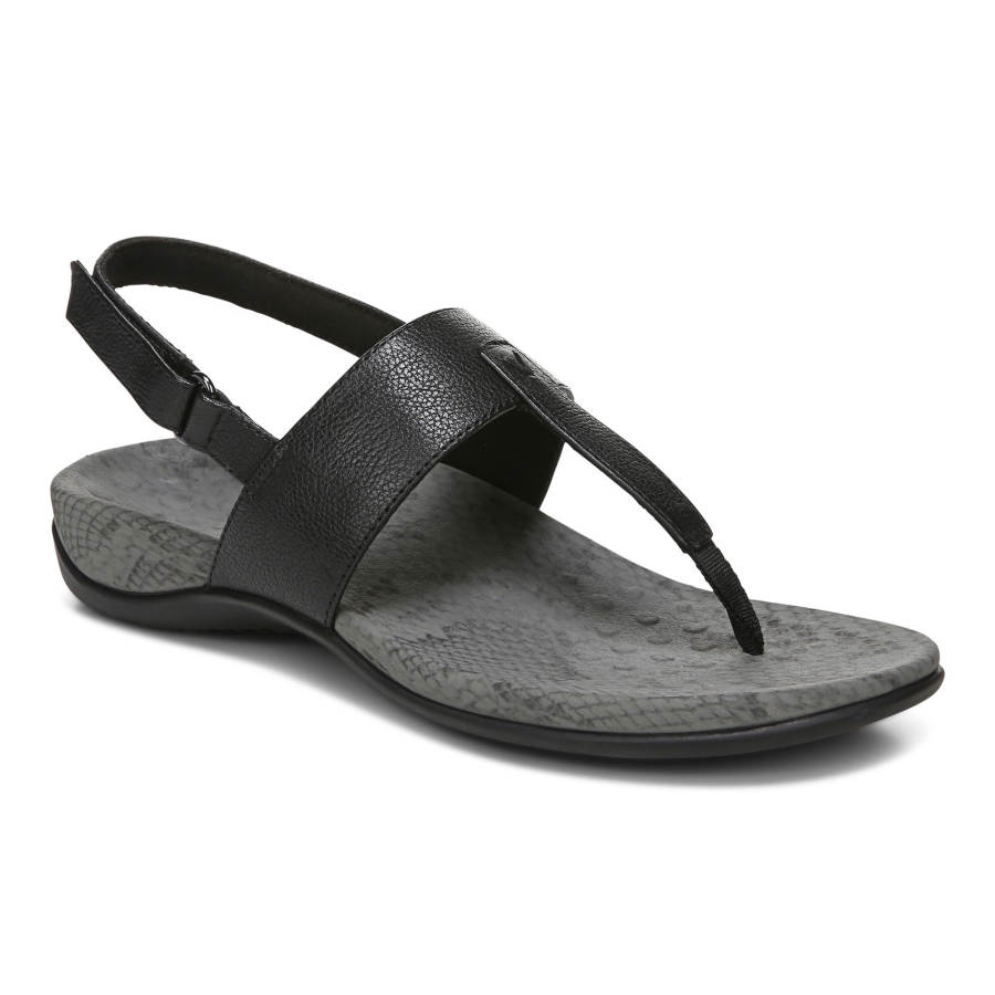 Tala Sandale Mit T-riemen Schwarz Vionic