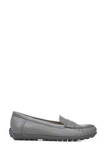 Vionic Anthrazitgraue Getrommelte Marcy-slip-on-schuhe