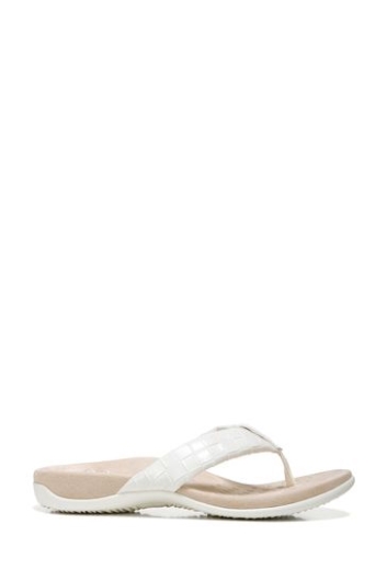 Vionic Cremefarbene Layne-Zehensandalen