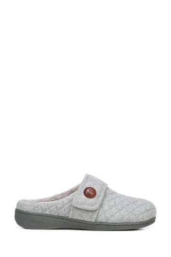 Vionic Grey Carlin Pantoffeln