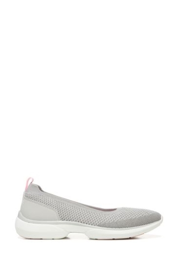 Kallie-Slip-On-Schuhe Aus Vionic-Grau-Metallic-Strick