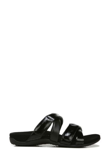Vionic Hadlie Schwarze Slider-Sandalen