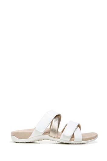Vionic Hadlie Weiße Slider-Sandalen