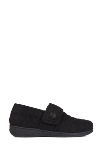 Vionic Jackie Schwarze Hausschuhe