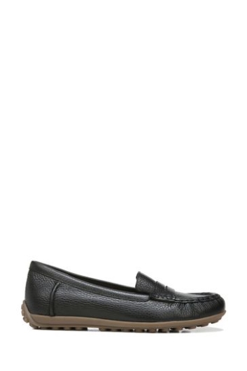 Vionic Marcy Schwarze Getrommelte Slip-on-schuhe