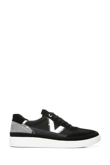 Vionic Mylie Schnürschuhe Aus Schwarzem Canvas