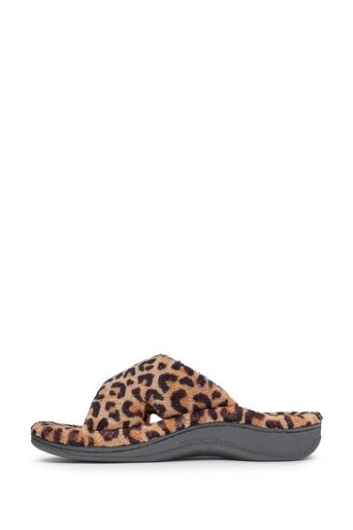 Vionic Soft Natural Leopard Relax Slider Hausschuhe