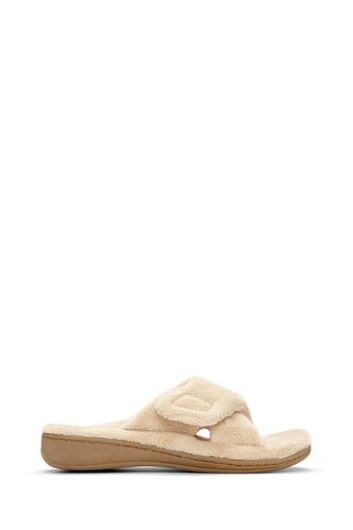 Vionic Tan Brown Relax Slider Hausschuhe