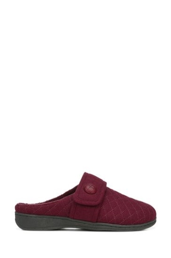 Vionic Weinrote Carlin Mule Hausschuhe